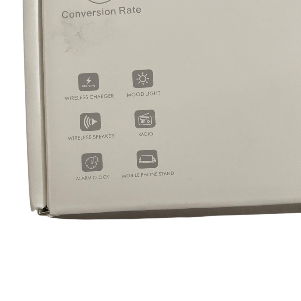 Portable Bluetooth Speaker with Alarm Clock and Phone Charger NWT - Picture 4 of 8